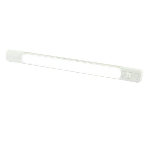 Hella Marine Surface Strip Light w/Switch - White LED - 12V [958123001] - Essenbay Marine