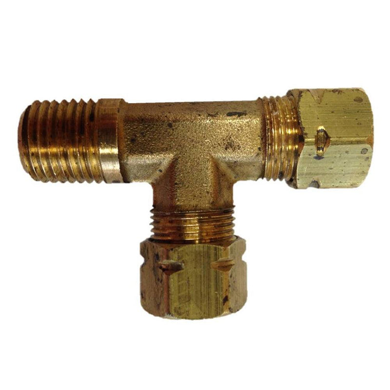 Uflex Male Run T-Fitting - 3/8" x 3/8" Tube x 1/4" NPT [171CA-6-4] - Essenbay Marine