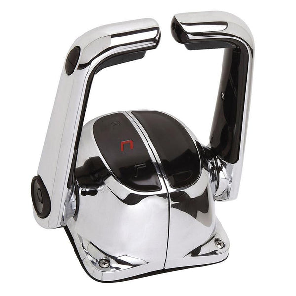 UflexTwin Lever Top Mount Control w/Neutral Lock  Trim Switch - Chrome [B502CHT/L] - Essenbay Marine