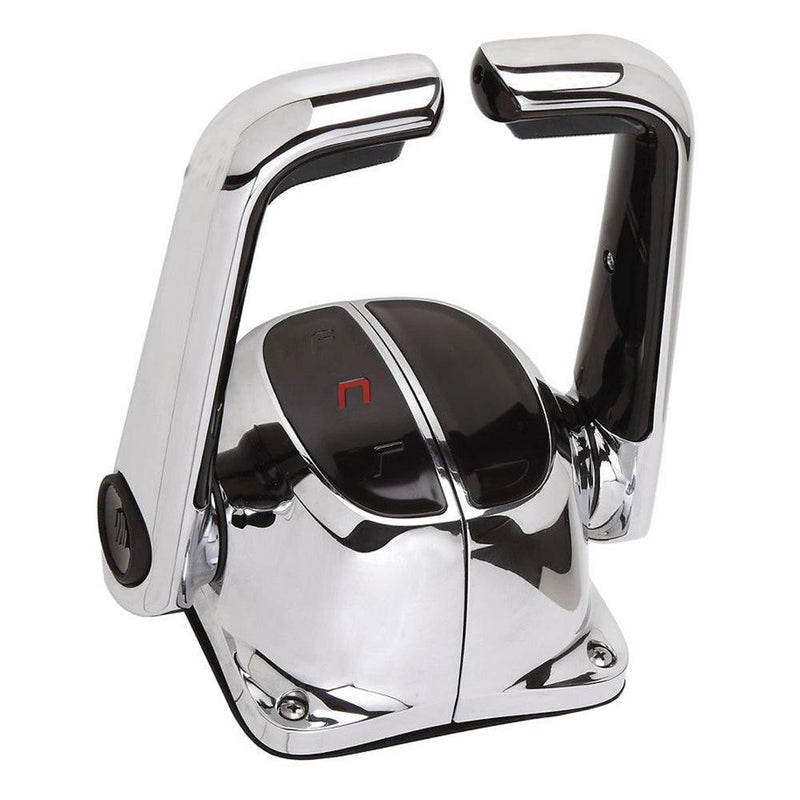 UflexTwin Lever Top Mount Control w/Neutral Lock - No Trim Switch - Chrome [B502CH/L] - Essenbay Marine