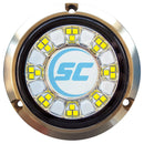 Shadow-Caster SCR-24 Bronze Underwater Light - 24 LEDs - Bimini Blue/Great White [SCR-24-BW-BZ-10] - Essenbay Marine