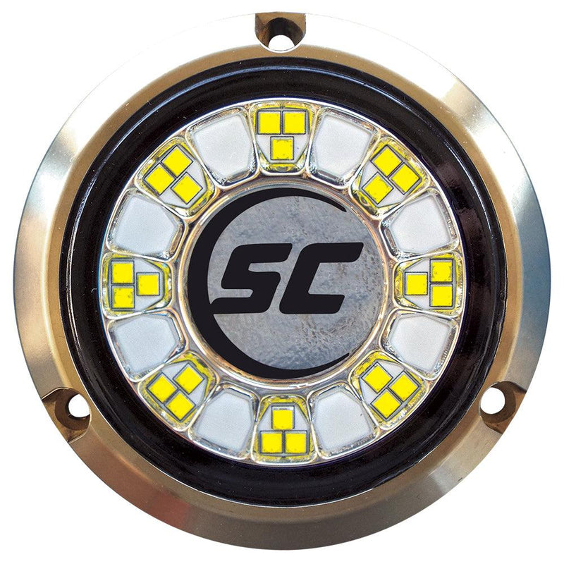 Shadow-Caster SCR-24 Bronze Underwater Light - 24 LEDs - Great White [SCR-24-GW-BZ-10] - Essenbay Marine