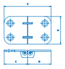 SS Upholstery Hinge 2-3/4"x 1-5/8" SSHN66039 - Essenbay Marine