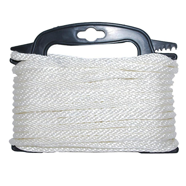 Attwood Braided Nylon Rope - 3/16" x 100' - White [117553-7] - Essenbay Marine