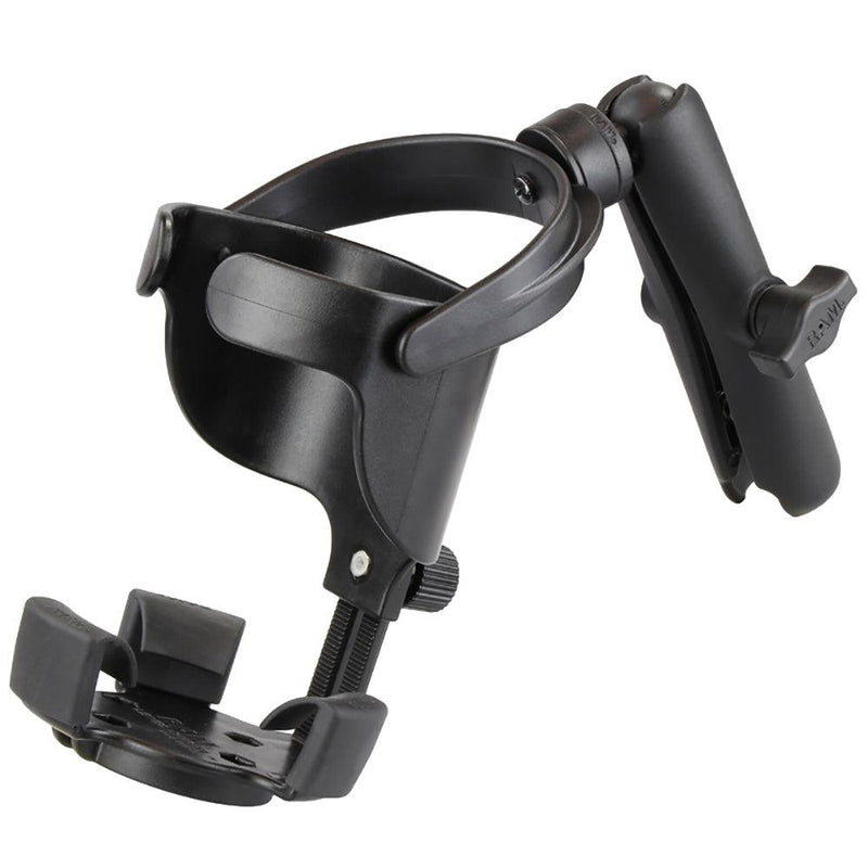 RAM Mount Level Cup XL w/Long Double Socket Arm [RAM-B-417B-C-201U] - Essenbay Marine