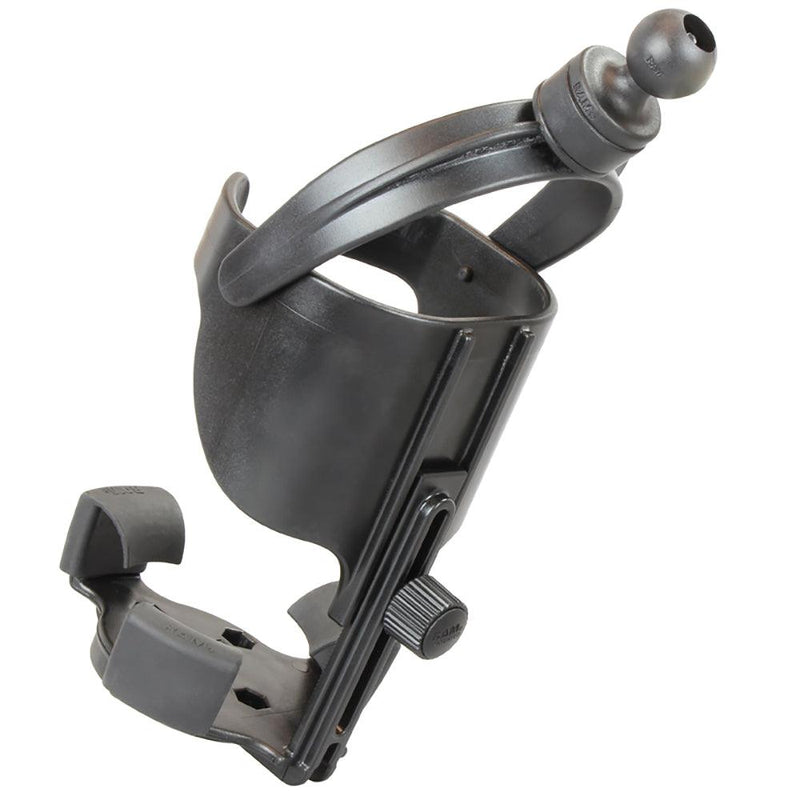 RAM Mount Level Cup XL w/Long Double Socket Arm [RAM-B-417B-C-201U] - Essenbay Marine