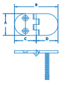 SS Upholstery Hinge 1-1/2" x 3" SSHN66502 - Essenbay Marine