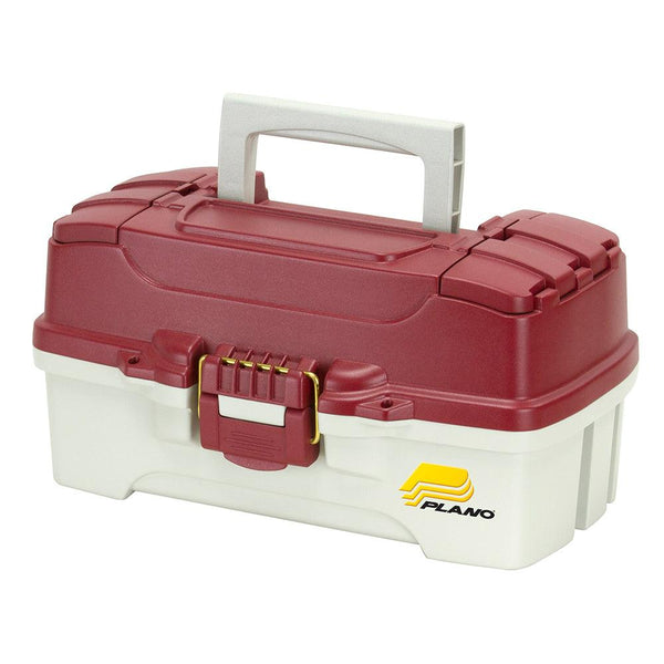 Plano 1-Tray Tackle Box w/Duel Top Access - Red Metallic/Off White [620106] - Essenbay Marine