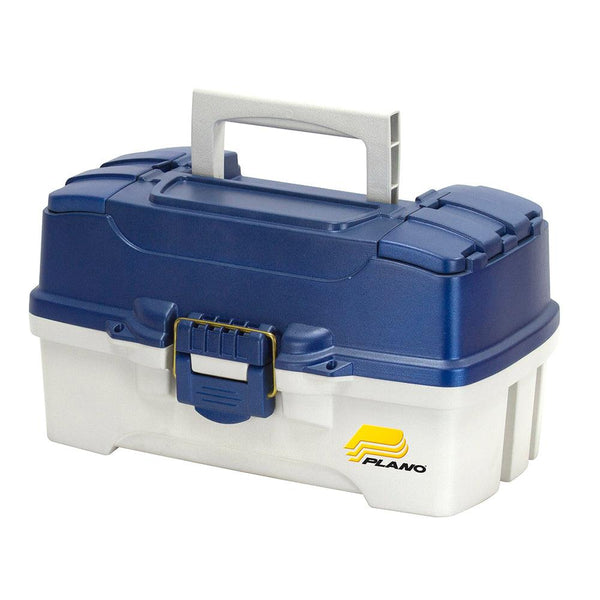 Plano 2-Tray Tackle Box w/Duel Top Access - Blue Metallic/Off White [620206] - Essenbay Marine