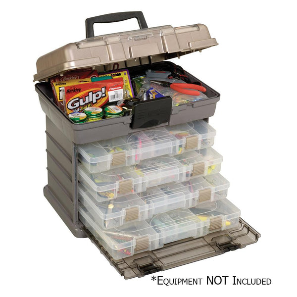 Plano Guide Series Stowaway Rack Tackle Box System - Graphite/Sandstone [137401] - Essenbay Marine