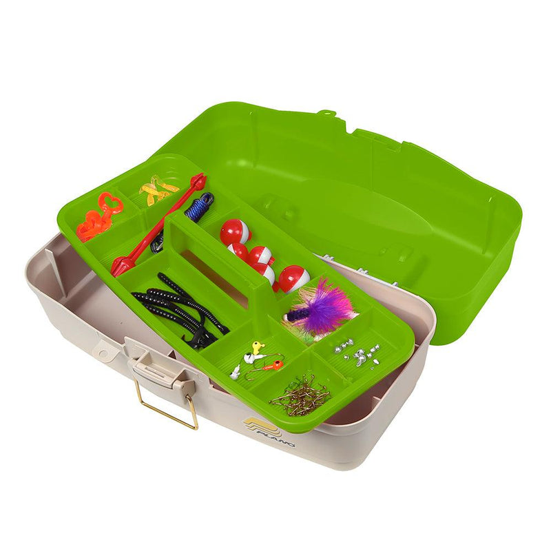 Plano Ready Set Fish On-Tray Tackle Box - Green/Tan [500010] - Essenbay Marine