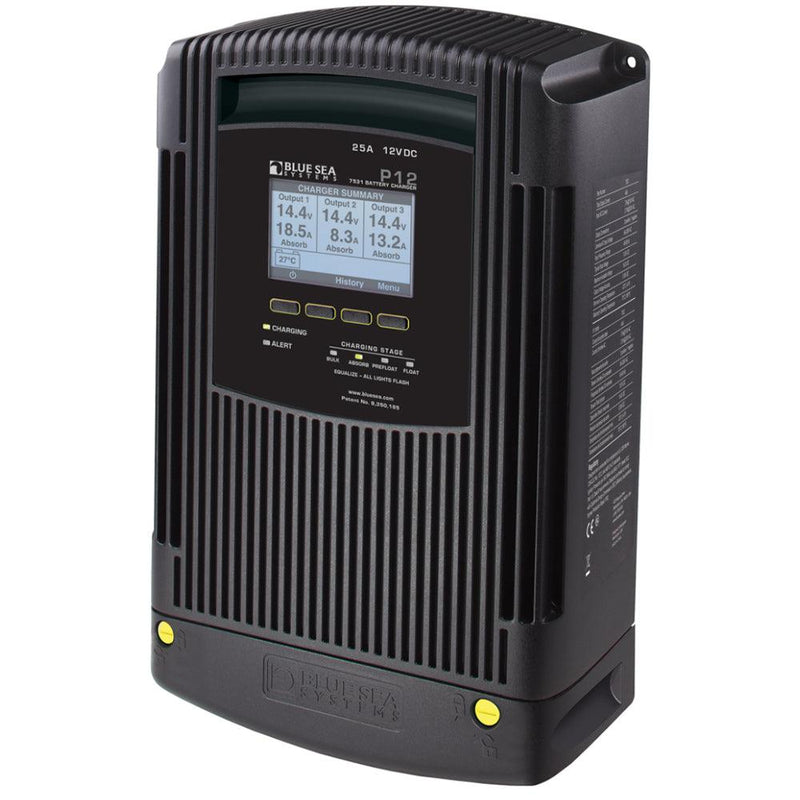 Blue Sea 7531 P12 Battery Charger - 12V DC 25A [7531] - Essenbay Marine