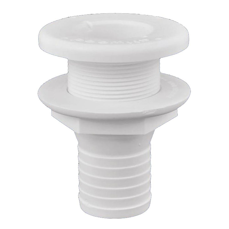 Attwood Plastic Thru-Hull Fitting - 1-1/2" - White [3875-3] - Essenbay Marine