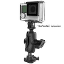 RAM Mount RAM 1" Ball Adapter for GoPro Bases with Short Arm and Action Camera Adapter [RAP-B-GOP2-A-GOP1U] - Essenbay Marine