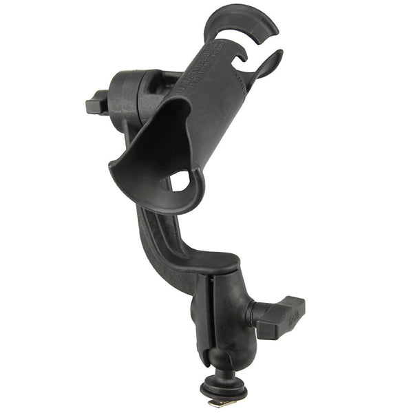 RAM Mount RAM Tube Jr. Fishing Rod Holder with RAM-ROD Revolution Ratchet/Socket System and Track Ball Base [RAP-390-RB-TRA1U] - Essenbay Marine