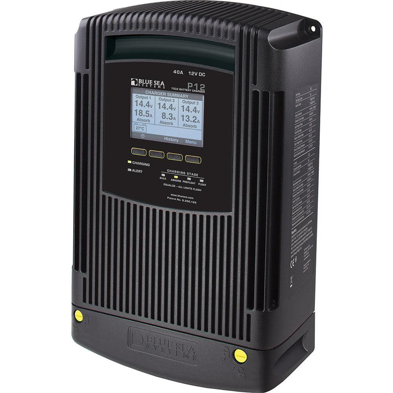 Blue Sea 7532 P12 Gen2 Battery Charger - 40A - 3-Bank [7532] - Essenbay Marine