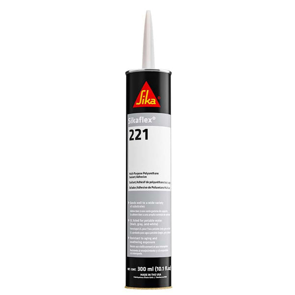 Sika Sikaflex 221 Multi-Purpose Polyurethane Sealant/Adhesive - 10.3oz(300ml) Cartridge - Black [90893] - Essenbay Marine