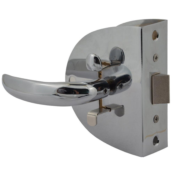 Southco Compact Swing Door Latch - Chrome - Non-Locking [MC-04-123-10] - Essenbay Marine