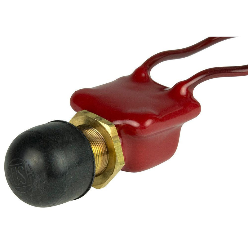 BEP 2-Position SPST PVC Coated Push Button Switch - OFF/(ON) [1001506] - Essenbay Marine