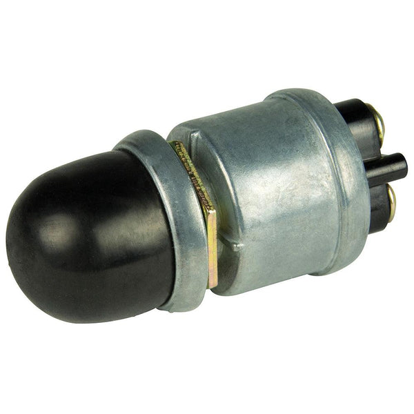BEP 2-Position SPST Heavy-Duty Push Button Switch w/Cover - OFF/(ON) - 35 Amp [1001508] - Essenbay Marine