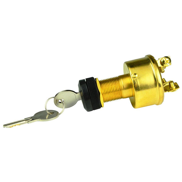 BEP 4-Position Brass Ignition Switch - Accessory/OFF/Ignition  Accessory/Start [1001609] - Essenbay Marine