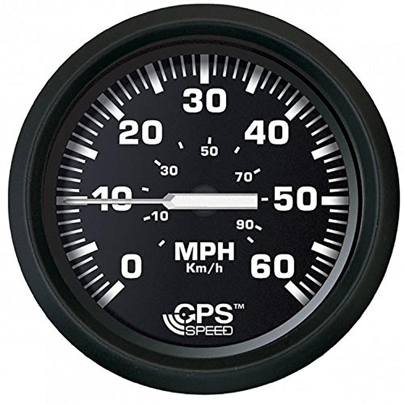 Faria Euro Black 4" Speedometer 60MPH (GPS) [32816] - Essenbay Marine