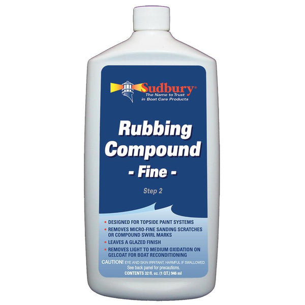 Sudbury Rubbing Compund Fine - Step 2 - 32oz Fluid [442] - Essenbay Marine