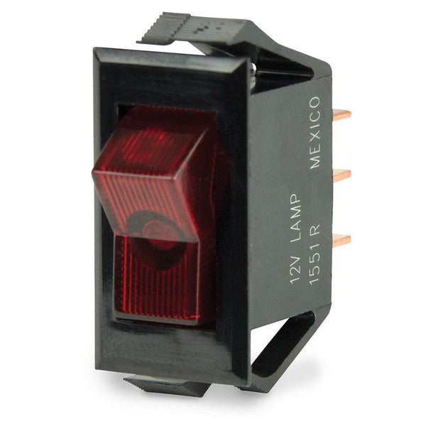 BEP Illuminated SPST Rocker Switch - Red LED - 12V - OFF/ON [1001705] - Essenbay Marine