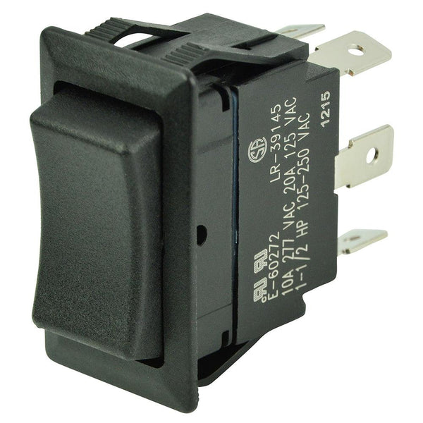 BEP DPDT Rocker Switch - 12V/24V - (ON)/OFF/(ON) [1001713] - Essenbay Marine