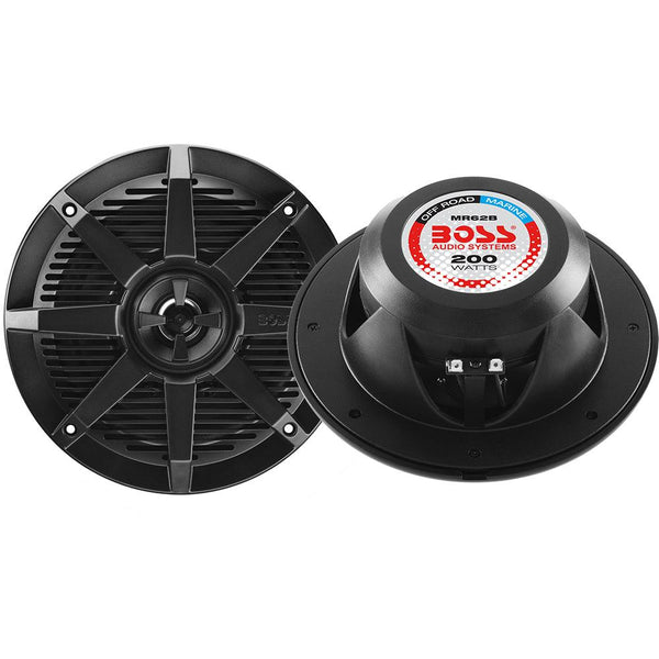 Boss Audio 6.5" MR62B Speaker - Black - 200W [MR62B] - Essenbay Marine