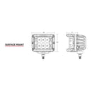 RIGID Industries D-SS Series PRO Spot LED Surface Mount - Pair - White [862213] - Essenbay Marine