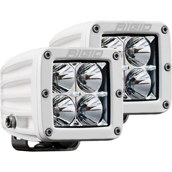 RIGID Industries D-Series PRO Hybrid-Flood LED - Pair - White [602113] - Essenbay Marine