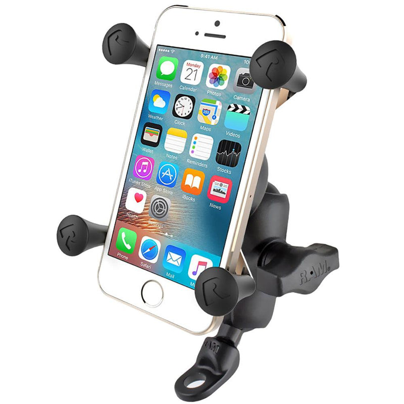 RAM Mount 9mm Angled Base Motorcycle Mount w/Short Double Socket Arm  Universal X-Grip Cell/iPhone Cradle [RAM-B-272-A-UN7] - Essenbay Marine