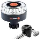 Navisafe Navilight 360 2NM w/Navibolt Base  Rail Mount - Black [042KIT] - Essenbay Marine