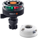 Navisafe Navilight 2NM Tricolor w/Navimount Base  Horizontal Mount - White [340KIT5] - Essenbay Marine