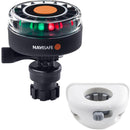 Navisafe Navilight 2NM Tricolor w/Navimount Base  Vertical Mount - White [340KIT6] - Essenbay Marine