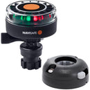 Navisafe Navilight 2NM Tricolor w/Navimount Base  Horizontal Mount - Black [340KIT7] - Essenbay Marine