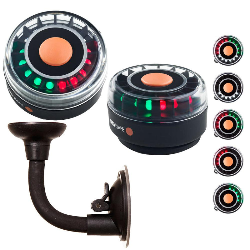 Navisafe Portable Navilight 2NM - TriColor w/Bendable Suction Cup Mount [305KIT2] - Essenbay Marine