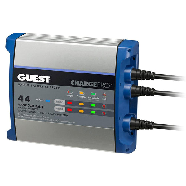 Guest On-Board Battery Charger 8A / 12V - 2 Bank - 120V Input [2707A] - Essenbay Marine
