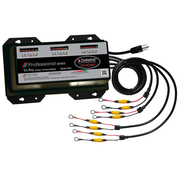 Dual Pro Professional Series Battery Charger - 45A - 3-15A-Banks - 12V-36V [PS3] - Essenbay Marine