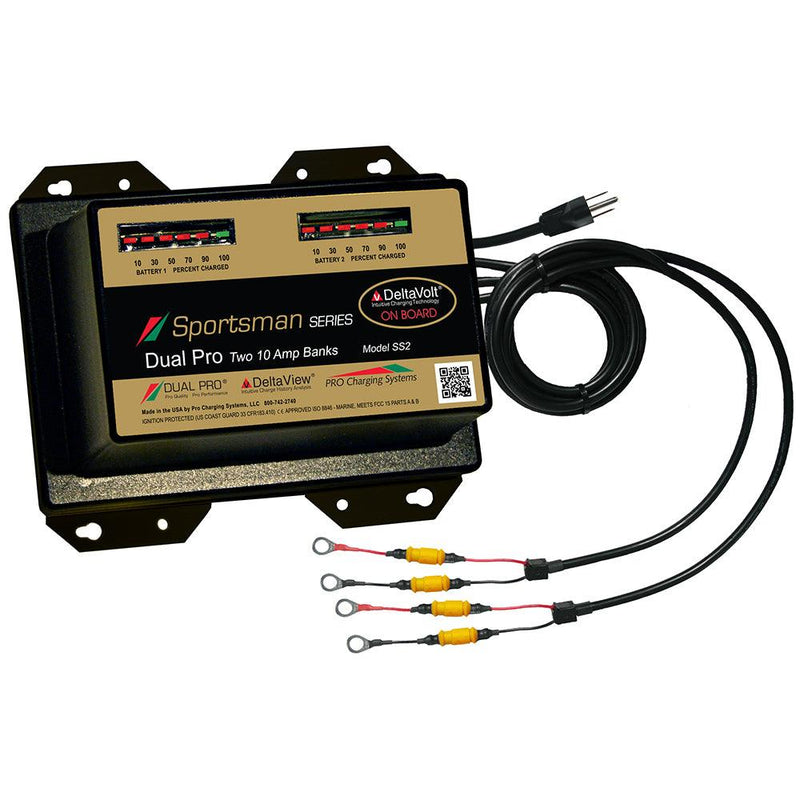 Dual Pro Sportsman Series Battery Charger - 20A - 2-10A-Banks - 12V/24V [SS2] - Essenbay Marine