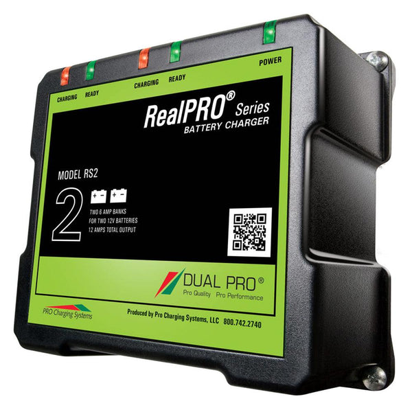 Dual Pro RealPRO Series Battery Charger - 12A - 2-6A-Banks - 12V/24V [RS2] - Essenbay Marine