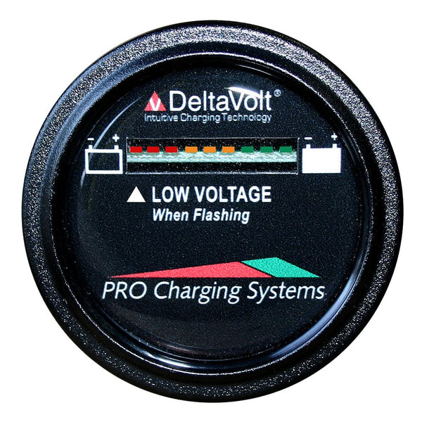 Dual Pro Battery Fuel Gauge - DeltaView Link Compatible - 12V System (1-12V Battery, 2-6V Batteries) [BFGWOV12V] - Essenbay Marine