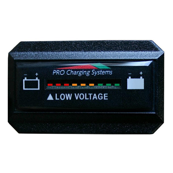 Dual Pro Battery Fuel Gauge - DeltaView Link Compatible - Rectangle - 24V System (2-12V Battery, 4-6V Batteries) [BFGWOVR24V] - Essenbay Marine