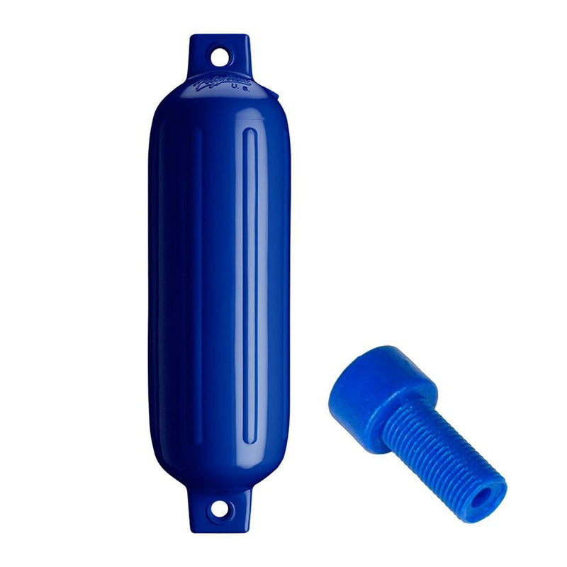 Polyform G-3 Twin Eye Fender 5.5" x 19" - Cobalt Blue w/Adapter [G-3-COBALT BLUE] - Essenbay Marine