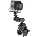 RAM Mount Small Tough-Claw Base w/Short Double Socket Arm  GoPro/Action Camera Mount [RAM-B-400-A-GOP1U] - Essenbay Marine