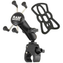 RAM Mount Small Tough-Claw Base w/Double Socket Arm  Universal X-Grip Cell/iPhone Cradle [RAM-B-400-UN7] - Essenbay Marine