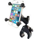 RAM Mount Small Tough-Claw Base w/Double Socket Arm  Universal X-Grip Cell/iPhone Cradle [RAM-B-400-UN7] - Essenbay Marine