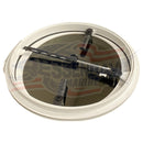 Jim Black 20" Round Escape Hatch With Solar Cool Glass Polar White 592-20RND-05-02SC-05 - Essenbay Marine