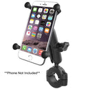 RAM Mount RAM Torque 1 1/8" - 1 1/2" Diameter Handlebar/Rail Base with 1" Ball, Medium Arm and X-Grip for Larger Phones [RAM-B-408-112-15-UN10U] - Essenbay Marine